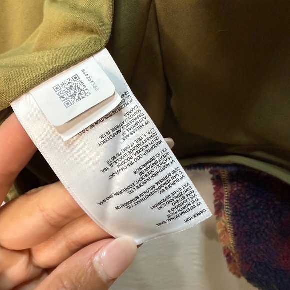 The North Face Women's Fleece Pile Jacket Tie Dye Jacquard Full Zip Size Medium - Picture 7 of 7